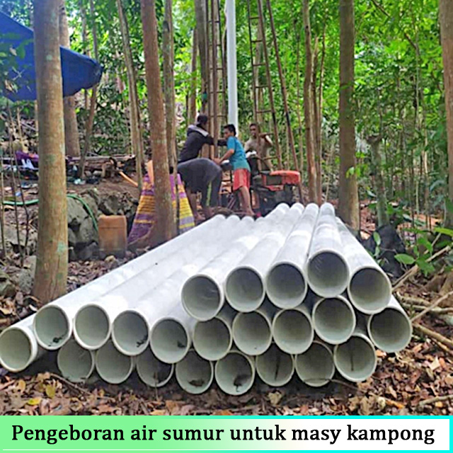pengeboran air sumur untuk masyarakat kampong yg susah mendapatkan air konsumsi
